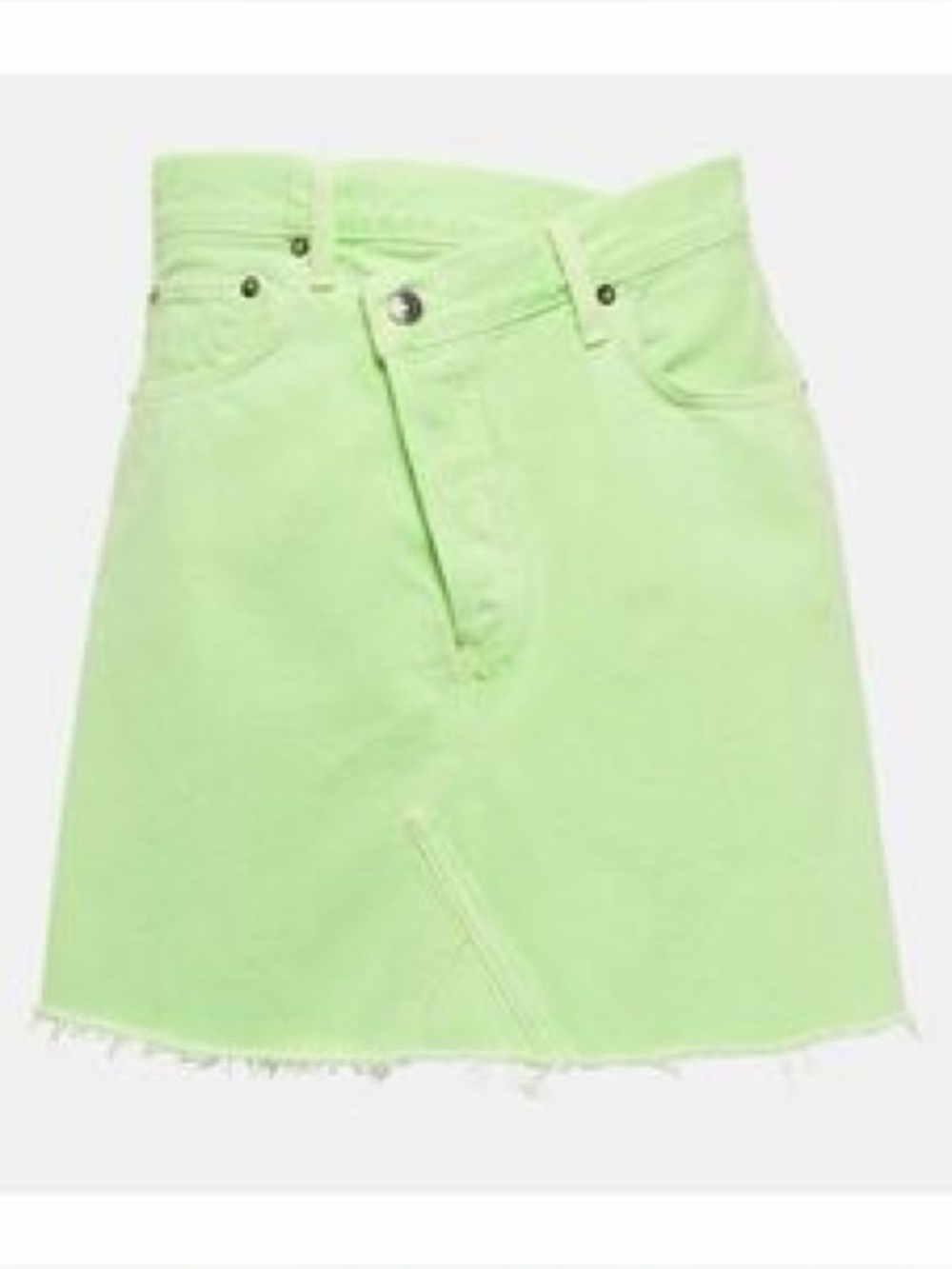 AGOLDE 
Criss-Cross High-Rise Denim Miniskirt NWT - Picture 3 of 8